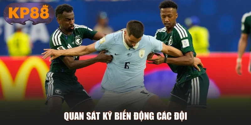 Quan sát kỹ biến động các đội