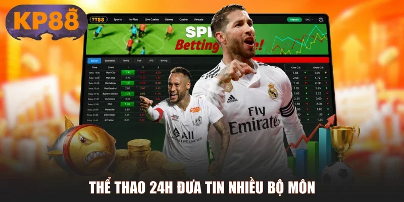 Thể thao 24h đưa tin nhiều bộ môn