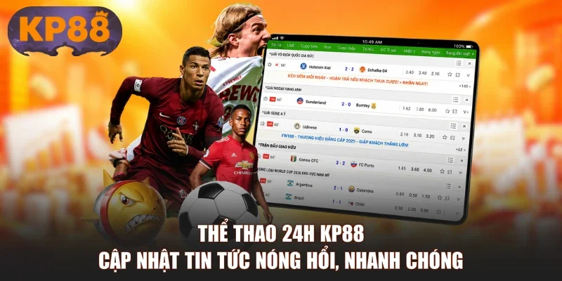 Thể Thao 24h KP88 - Cập Nhật Tin Tức Nóng Hổi, Nhanh Chóng