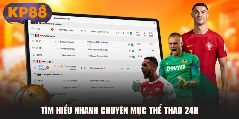 Tìm hiểu nhanh chuyên mục thể thao 24h